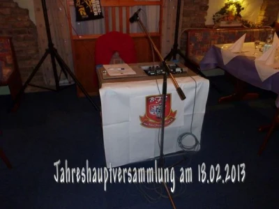 Jahreshauptversammlung 2013