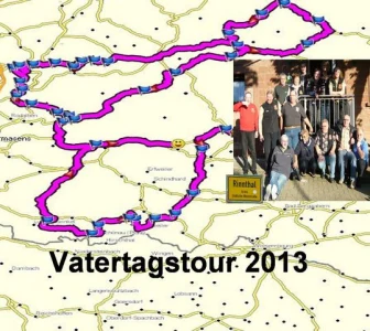 Vatertagstour 2013 in den Plälzer Wald