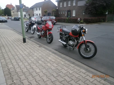 Tour am 1. Mai nach Dom Esch zur Oldtimer Motorrad Rallye