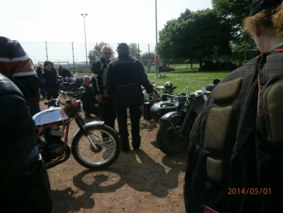 Tour am 1. Mai nach Dom Esch zur Oldtimer Motorrad Rallye