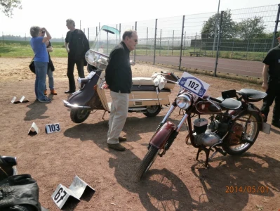 Tour am 1. Mai nach Dom Esch zur Oldtimer Motorrad Rallye