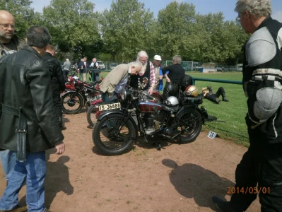 Tour am 1. Mai nach Dom Esch zur Oldtimer Motorrad Rallye