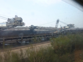 Sambafahrt durch das RWE Gelände