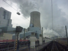 Sambafahrt durch das RWE Gelände
