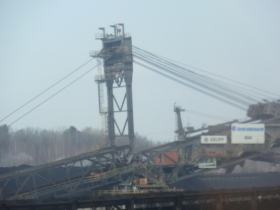 Sambafahrt durch das RWE Gelände
