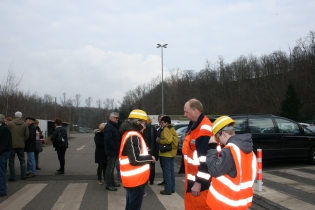 Sambafahrt durch das RWE Gelände