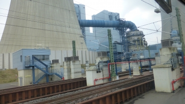 Sambafahrt durch das RWE Gelände