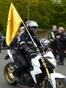 Motorradkorso zum Altenberger  Dom