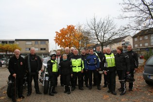 Motorradkorso zum Altenberger  Dom