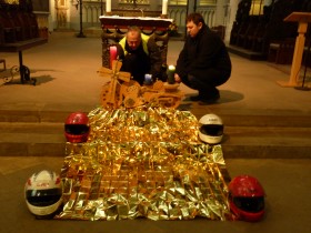 Motorradkorso zum Altenberger  Dom