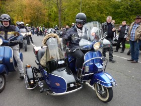Motorradkorso zum Altenberger  Dom