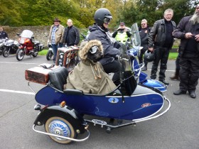 Motorradkorso zum Altenberger  Dom