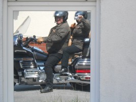 Frühstück im Bikers Rast