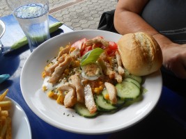Frühstück im Bikers Rast