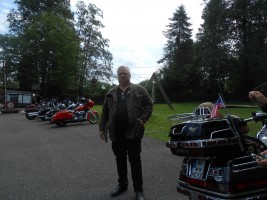 Frühstück im Bikers Rast