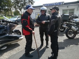 Fahrt zur Motorrad Veteranen Rallye in Dom Esch