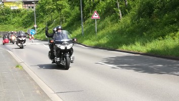 Fahrt zur Motorrad Veteranen Rallye in Dom Esch