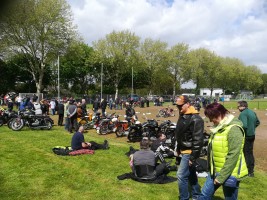 Fahrt zur Motorrad Veteranen Rallye in Dom Esch